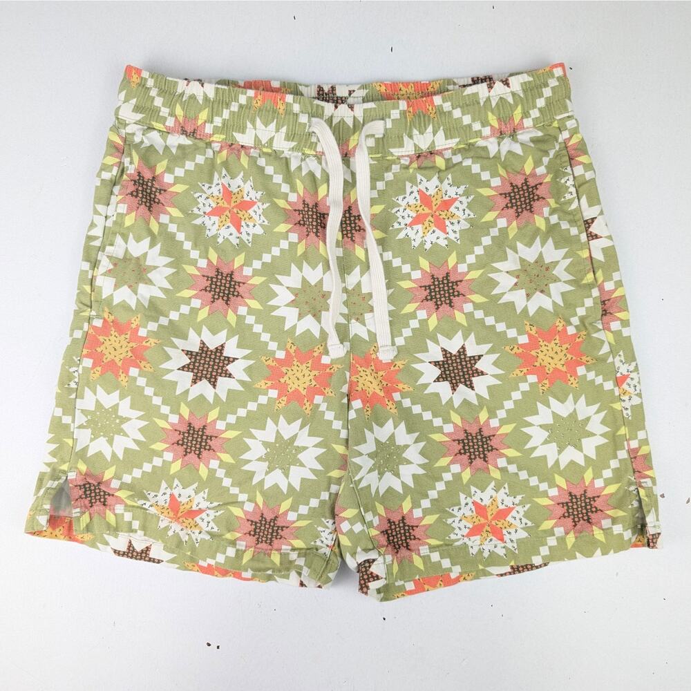 Goodfellow Men's Small Retro Patchwork Quilt Print Shorts